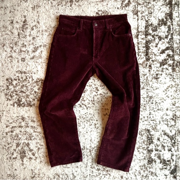 6397 Pants - 6397 shorty - baggy corduroy burgundy pants